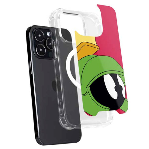 Looney Tunes Marvin The Martian Zoomed In iPhone 15 Pro MagSafe Case